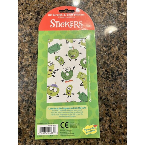 Peaceable Kingdom 2010 Scratch And Sniff Stickers Lot Of 5 New In Packaging - Picture 11 of 11